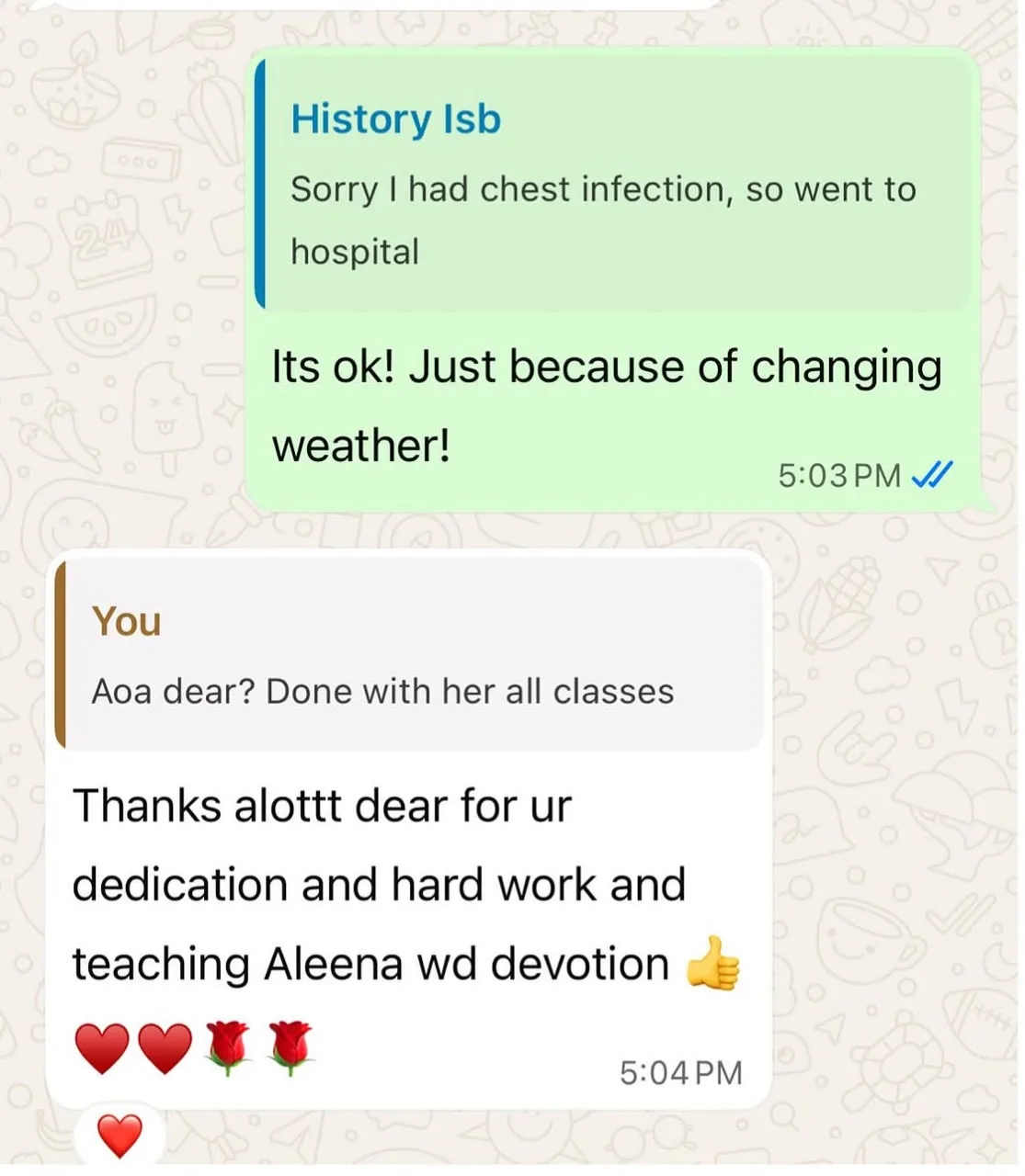 Verified WhatsApp feedback from a Stellar Mind student or parent (screenshot 9)
